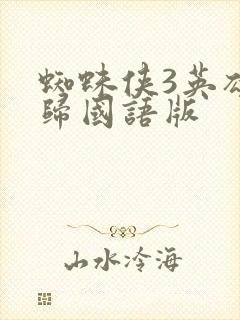 蜘蛛侠3英雄无归国语版