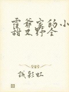 霍爷家的小祖宗甜又野全