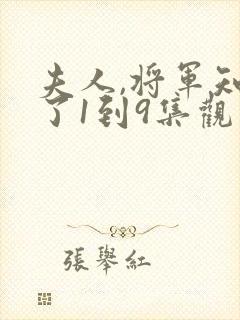 夫人,将军知错了1到9集观看