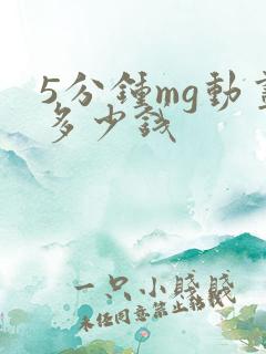 5分钟mg动画多少钱