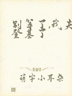 别等了,我夫君登基了