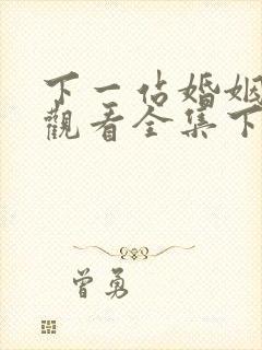 下一站婚姻免费观看全集下载