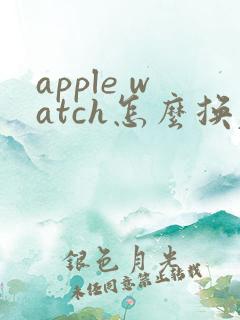 apple watch怎么换表盘