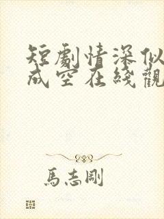 短剧情深似海终成空在线观看