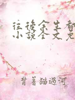 往后余生都是你小说全文免费阅读