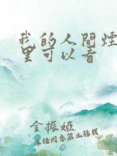 我的人间烟火哪里可以看