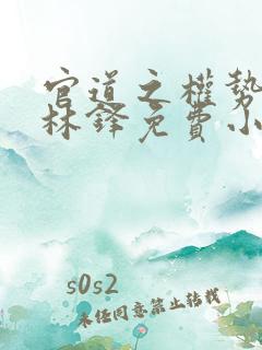 官道之权势滔天林锋免费小说