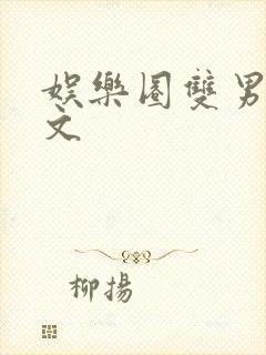 娱乐圈双男主推文