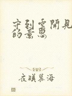 守到云开见月明的意思