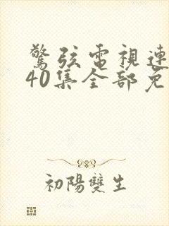 惊弦电视连续剧40集全部免费观看