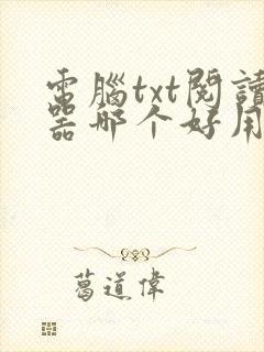 电脑txt阅读器哪个好用