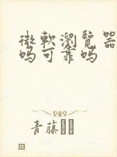 微软浏览器安全吗可靠吗