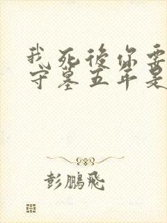 我死后你要为我守墓五年是什么小说