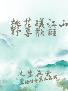 桃花映江山沈在野喜欢谁