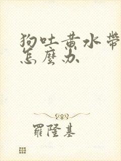 狗吐黄水带泡沫怎么办