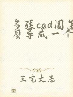 多张cad图怎么导成一个pdf