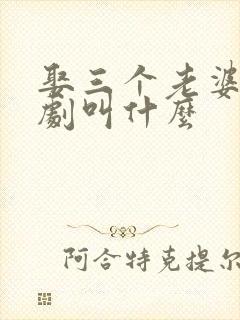 娶三个老婆的短剧叫什么