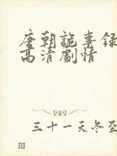 唐朝诡事录全集高清剧情