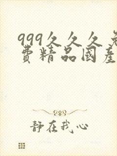 999久久久免费精品国产