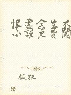 恨尽余生不见你小说免费阅读