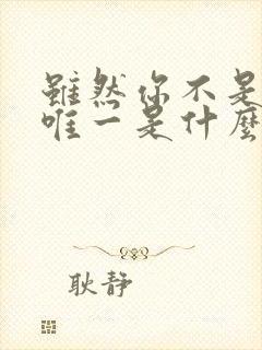 虽然你不是我的唯一是什么歌的歌