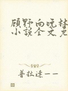 顾野向晚林清清小说全文免费阅读