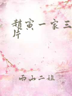 赵寅一家三口照片