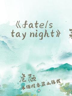 《fate/stay night》第一季