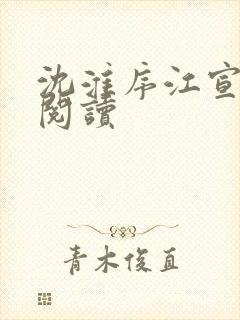 沈淮序江宣免费阅读