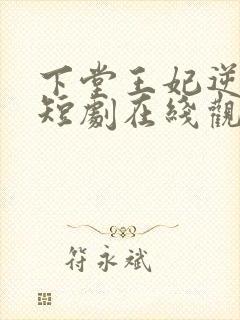 下堂王妃逆袭记短剧在线观看