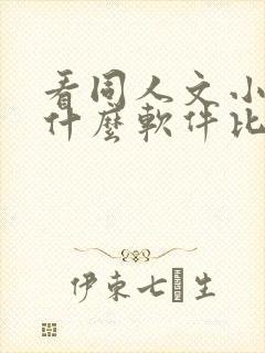 看同人文小说用什么软件比较好