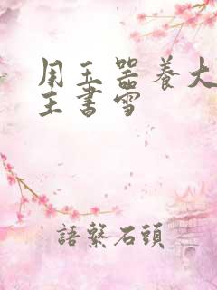 用玉器养大的公主书雪