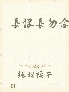 长恨长勿念短剧