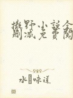 撒野小说全文无删减免费阅读