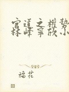 官道之权势滔天林峰宁欣小说免费