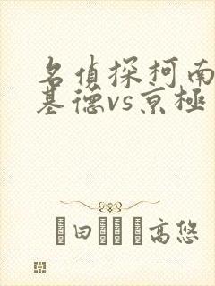 名侦探柯南怪盗基德vs京极真前篇