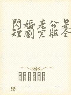 闪婚老公是总裁短剧完版全集