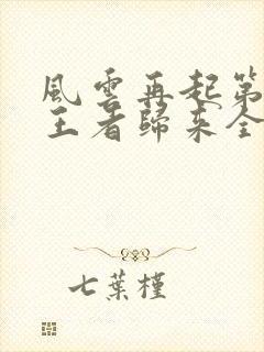 风云再起第5季王者归来全集观看