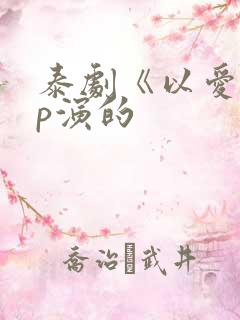 泰剧《以爱》pp演的