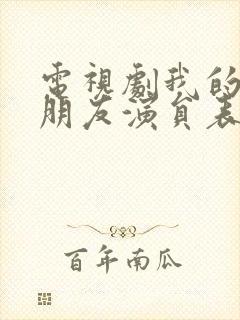 电视剧我的刑警朋友演员表