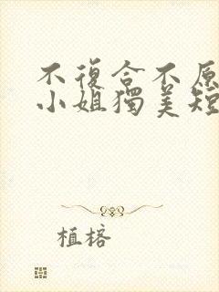 不复合不原谅苏小姐独美短剧免费全集剧情