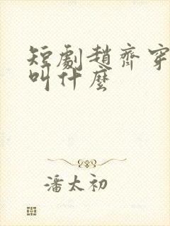 短剧赵齐穿越剧叫什么