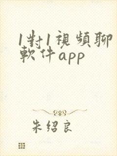 1对1视频聊天软件app