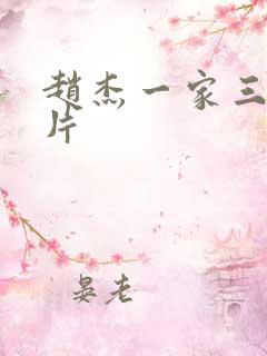 赵杰一家三口照片