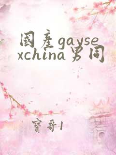 国产gaysexchina男同