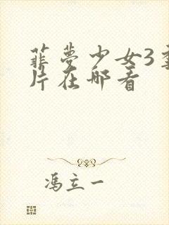 菲梦少女3季正片在哪看