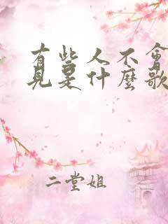 有些人不会再遇见是什么歌曲