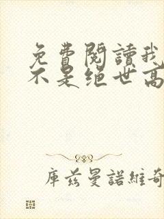 免费阅读我真的不是绝世高人全文