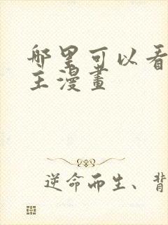 哪里可以看双男主漫画