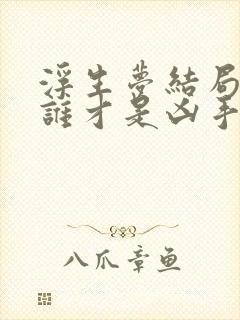 浮生梦结局到底谁才是凶手